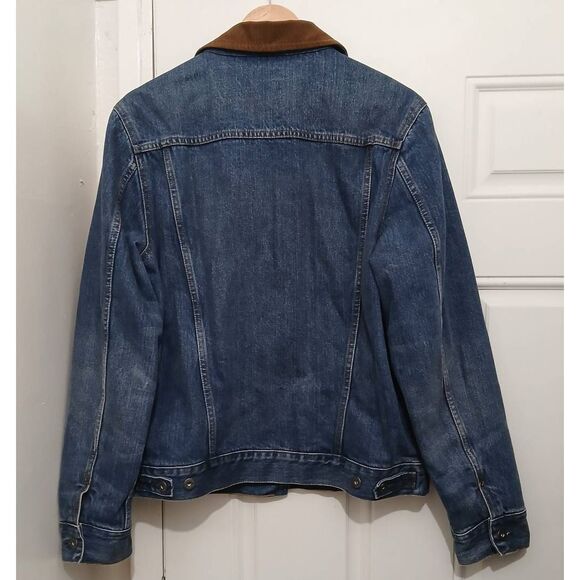 Wallace and Barnes mens medium blanket lined heavy denim jacket jeans - Picture 4 of 7